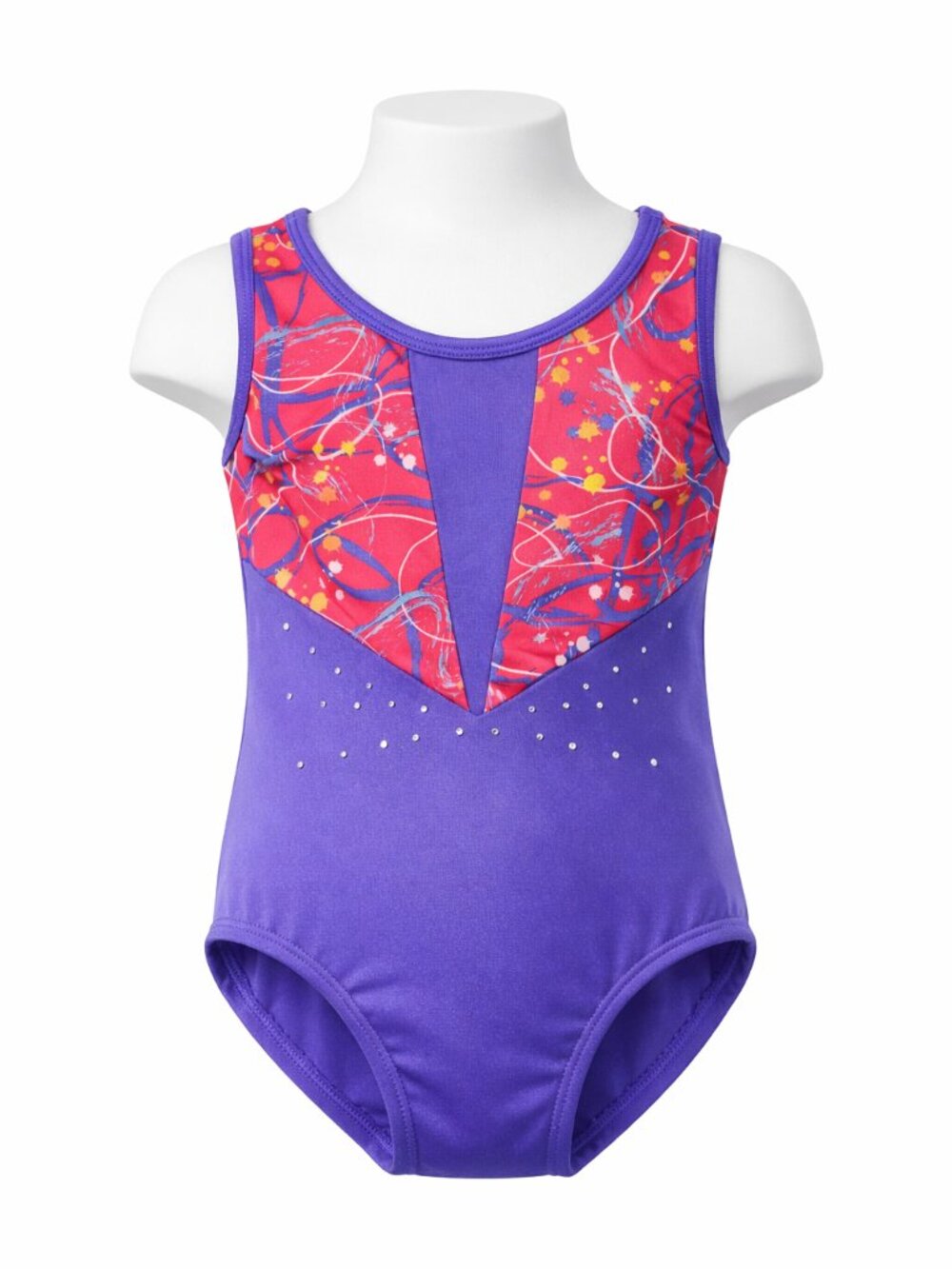 Cat & Jack Girls’ Gymnastics Leotard 6/7 Sparkle Keyhole Back